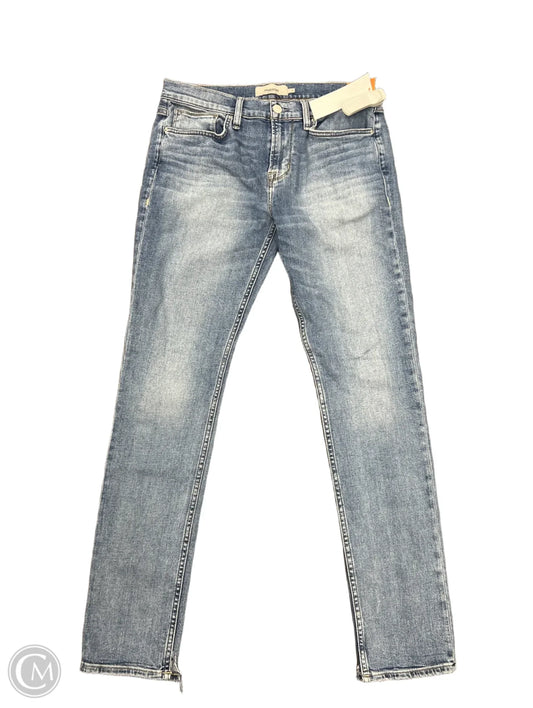 Jeans Straight By Hudson In Blue Denim, Size: 12