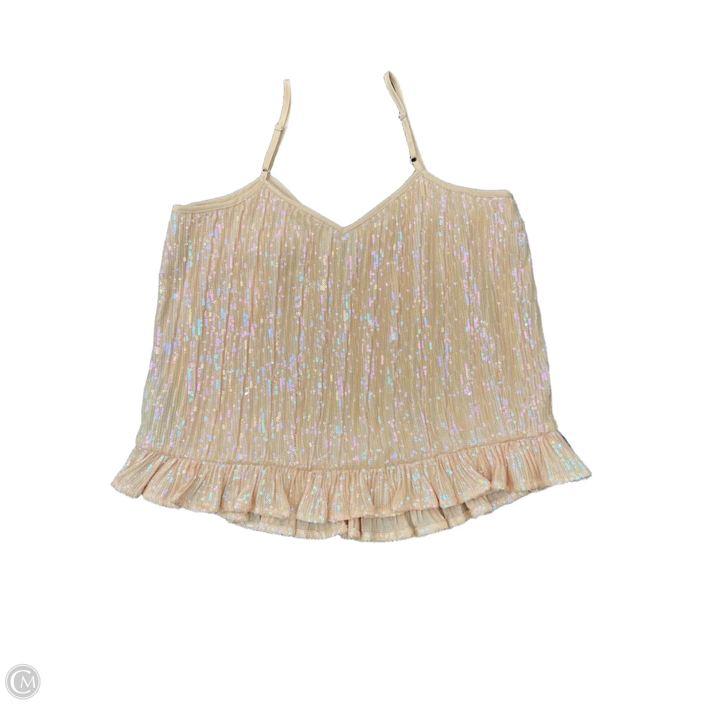 Top Sleeveless By Anthropologie In Peach, Size: 4