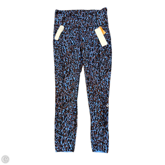 Athletic Leggings By Lululemon In Blue, Size: 6