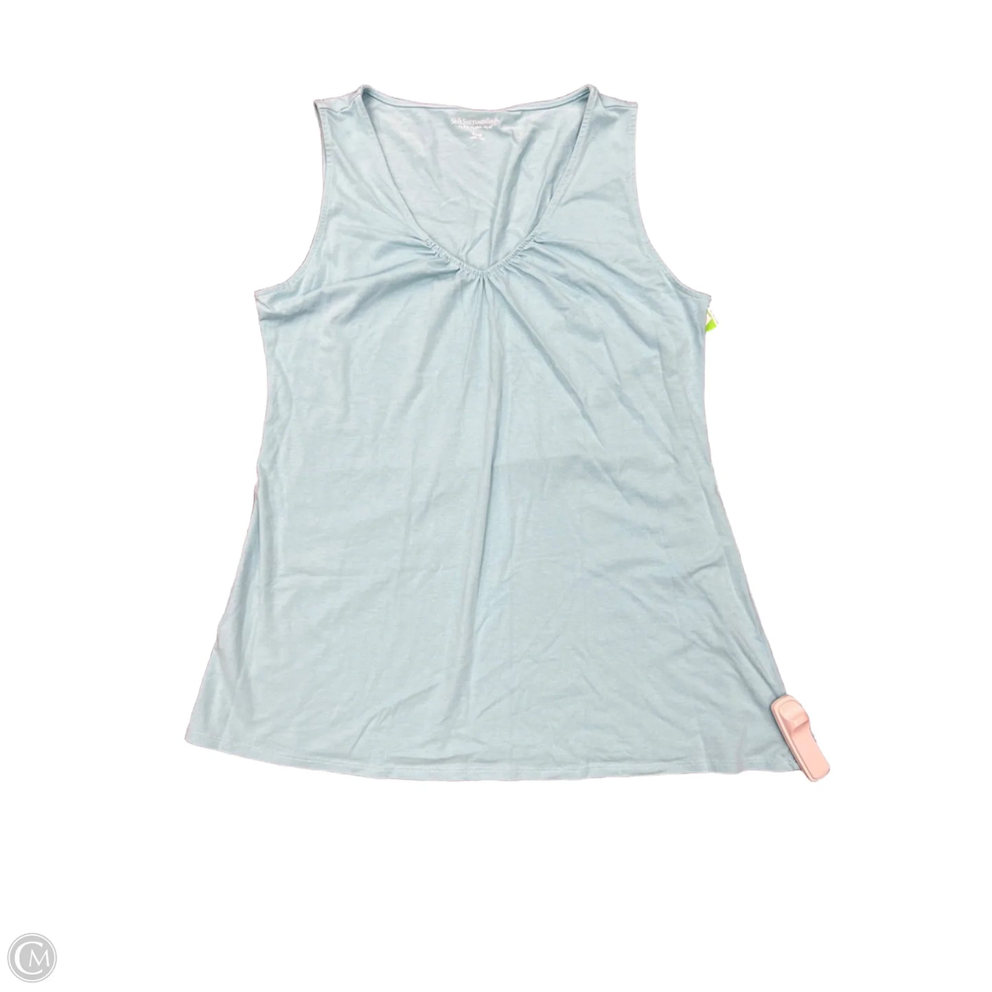 Top Sleeveless Basic By Soft Surroundings In Blue, Size: L