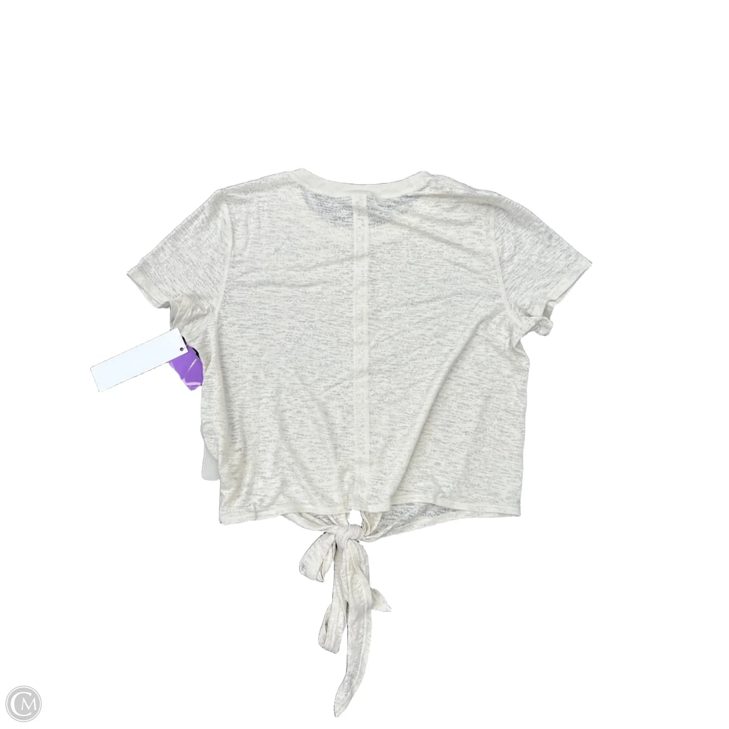 Athletic Top Short Sleeve By Lululemon In Cream, Size: 6