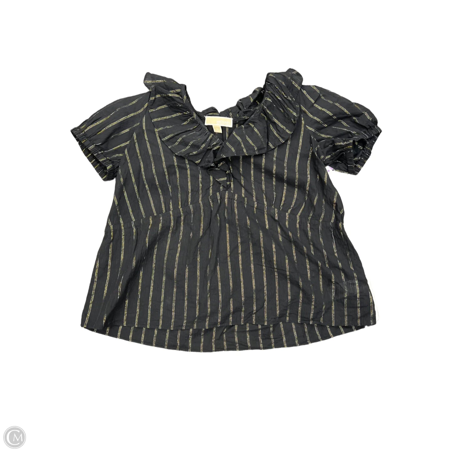 Top Short Sleeve By Michael By Michael Kors In Black, Size: M