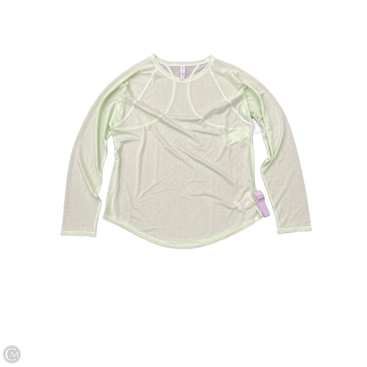 Athletic Top Long Sleeve Crewneck By Athleta In Green, Size: S