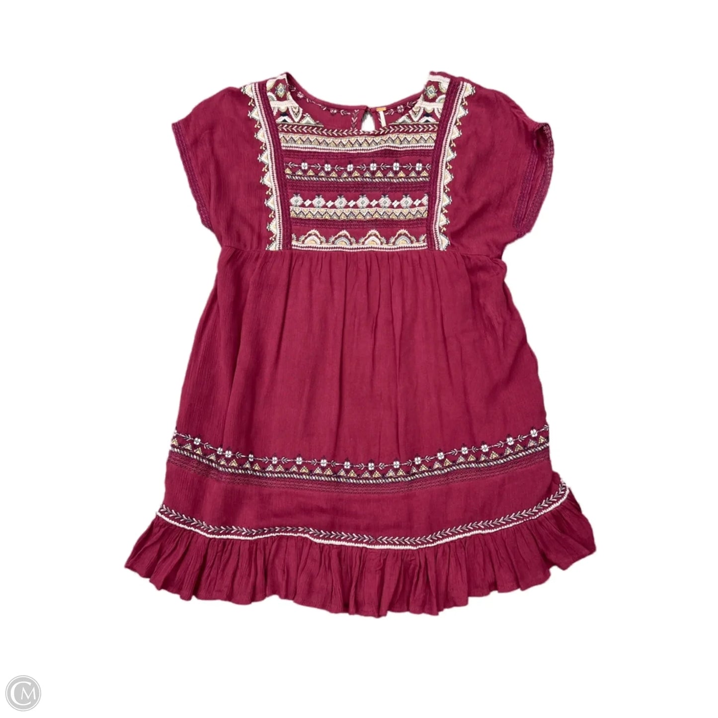 Dress Casual Short By Free People In Maroon, Size: S