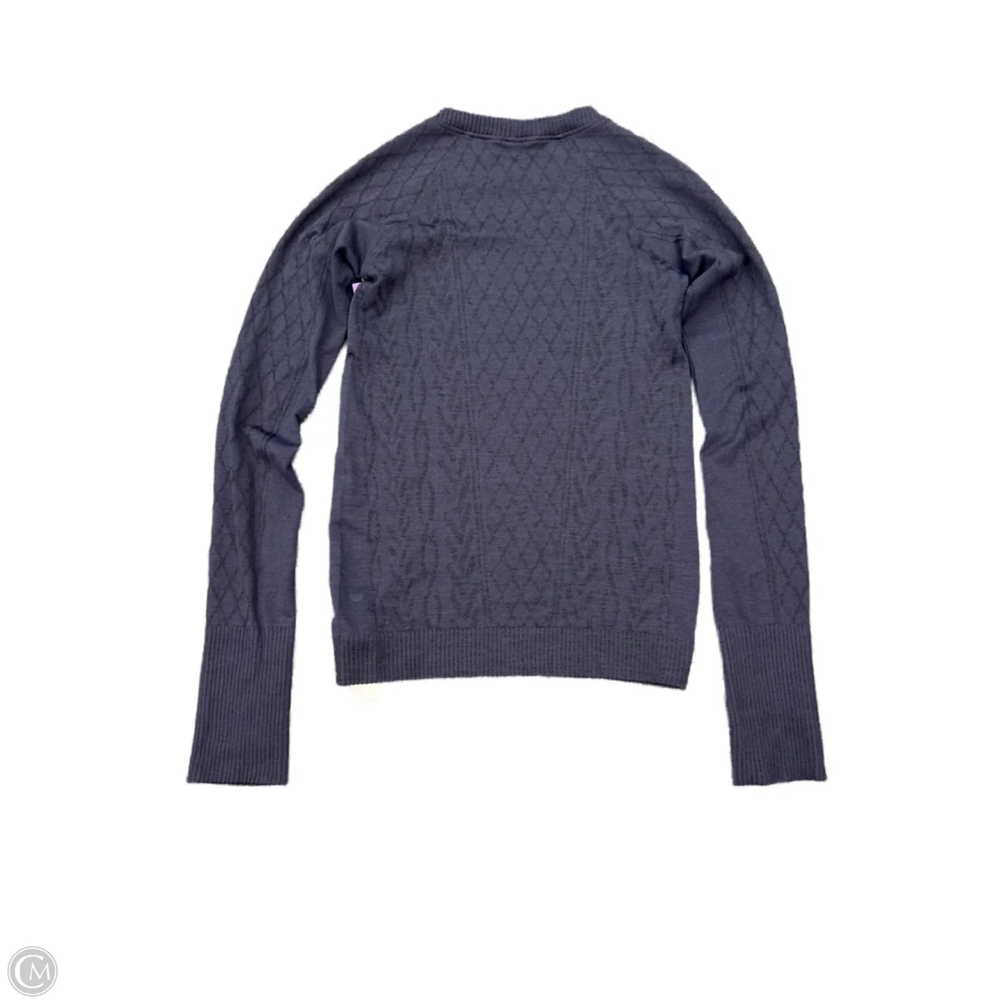 Athletic Top Long Sleeve Crewneck By Lululemon In Blue, Size: 4