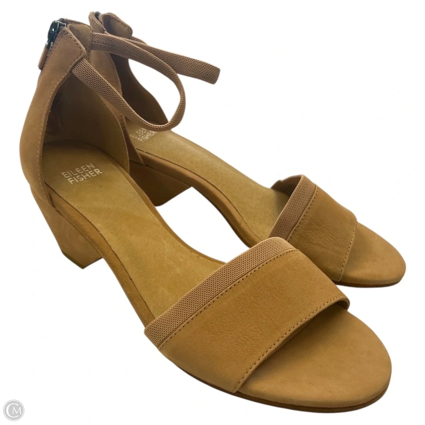 Sandals Designer By Eileen Fisher In Brown, Size: 9