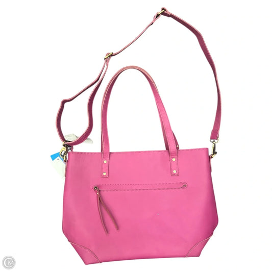 Tote Leather By Clothes Mentor, Size: Large