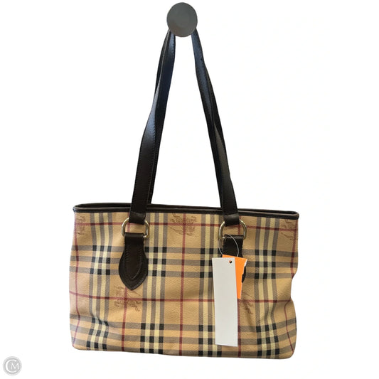 Tote Luxury Designer By Burberry, Size: Medium