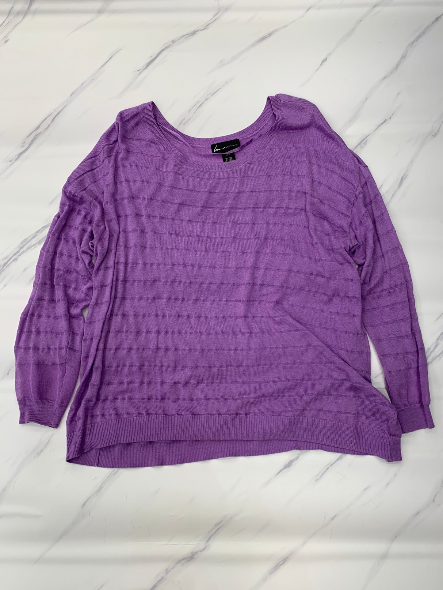 Sweater By Lane Bryant In Purple, Size: 3x