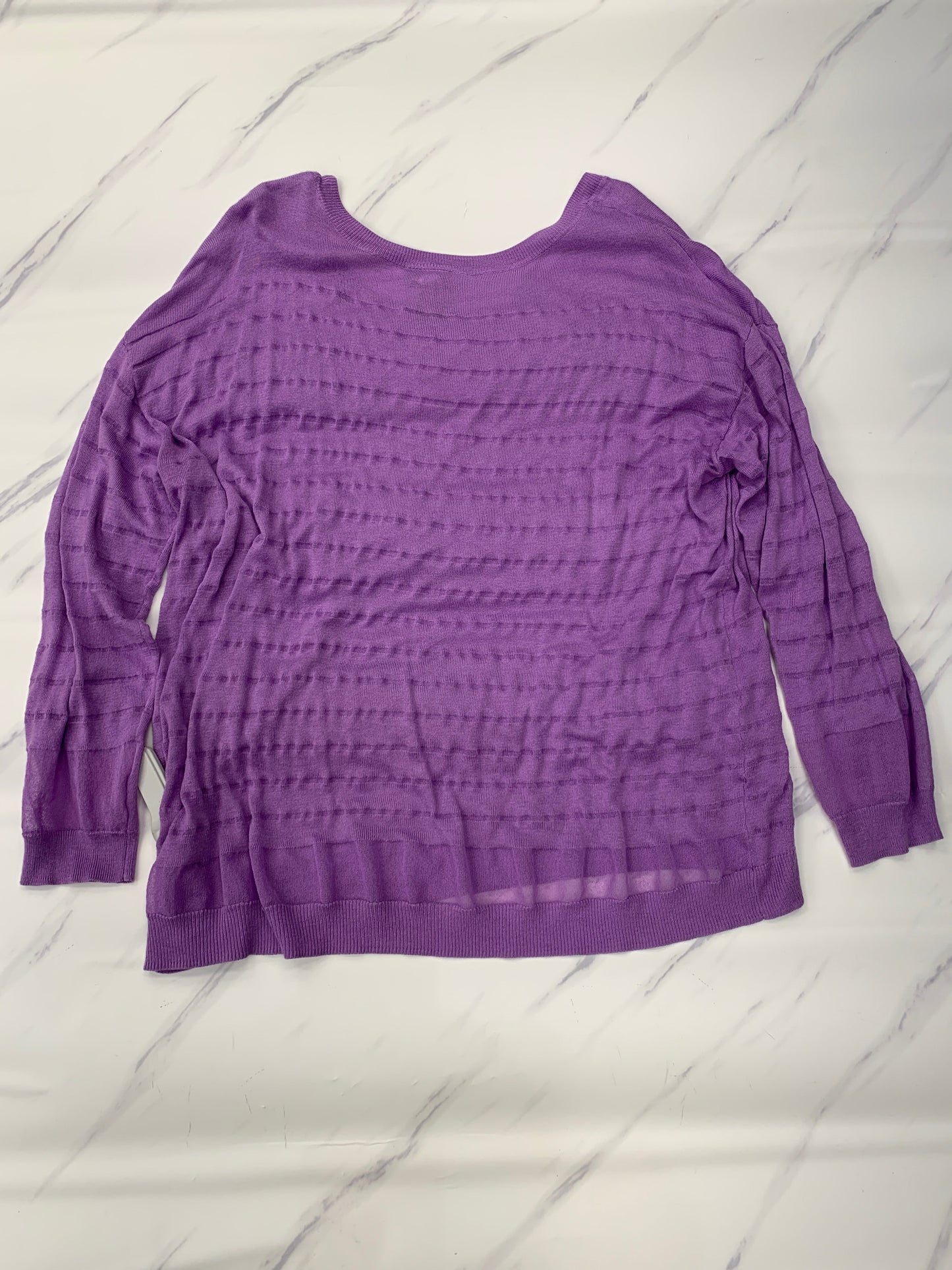 Sweater By Lane Bryant In Purple, Size: 3x