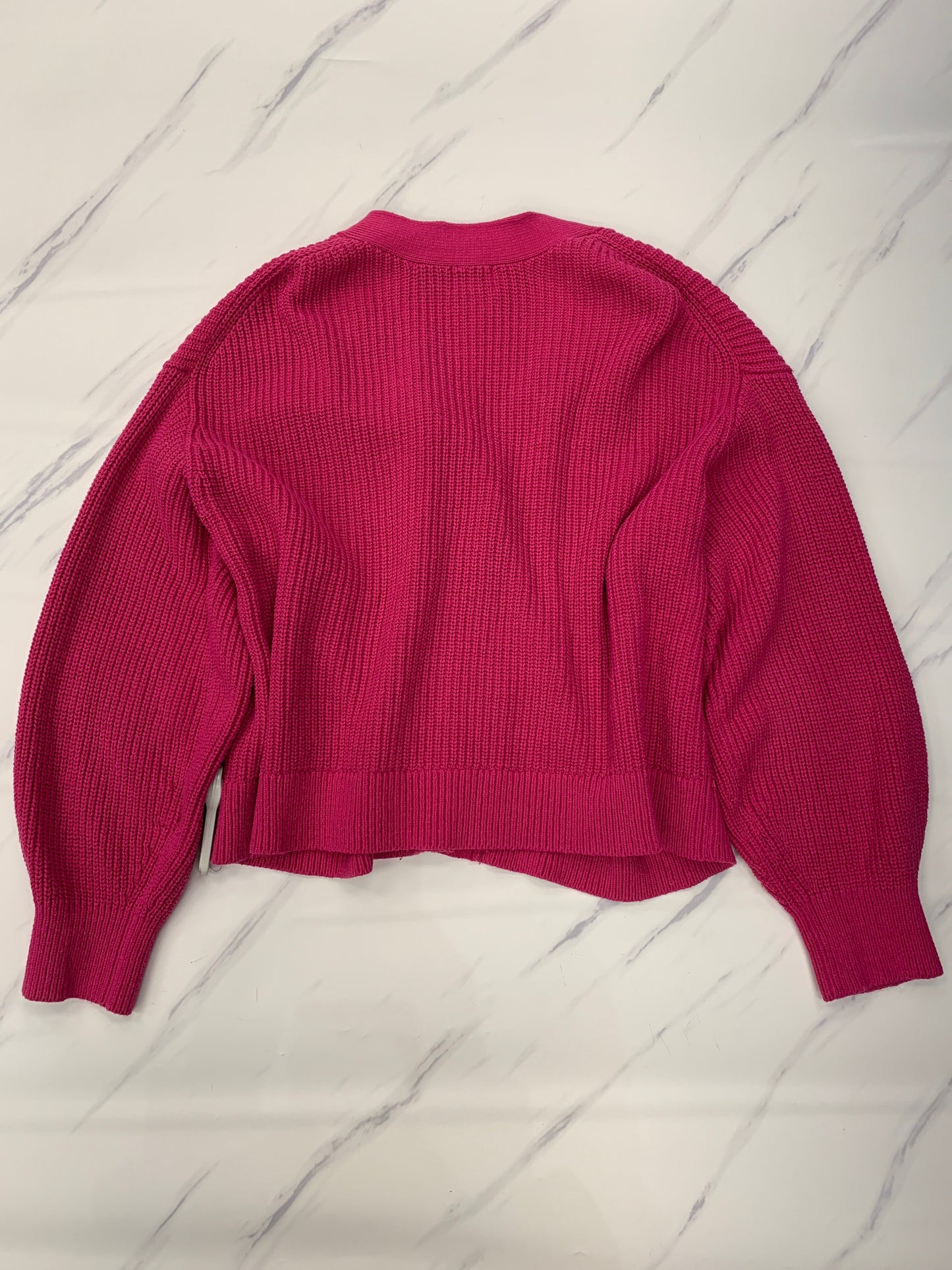 Sweater Cardigan By H&m In Pink, Size: Xxl