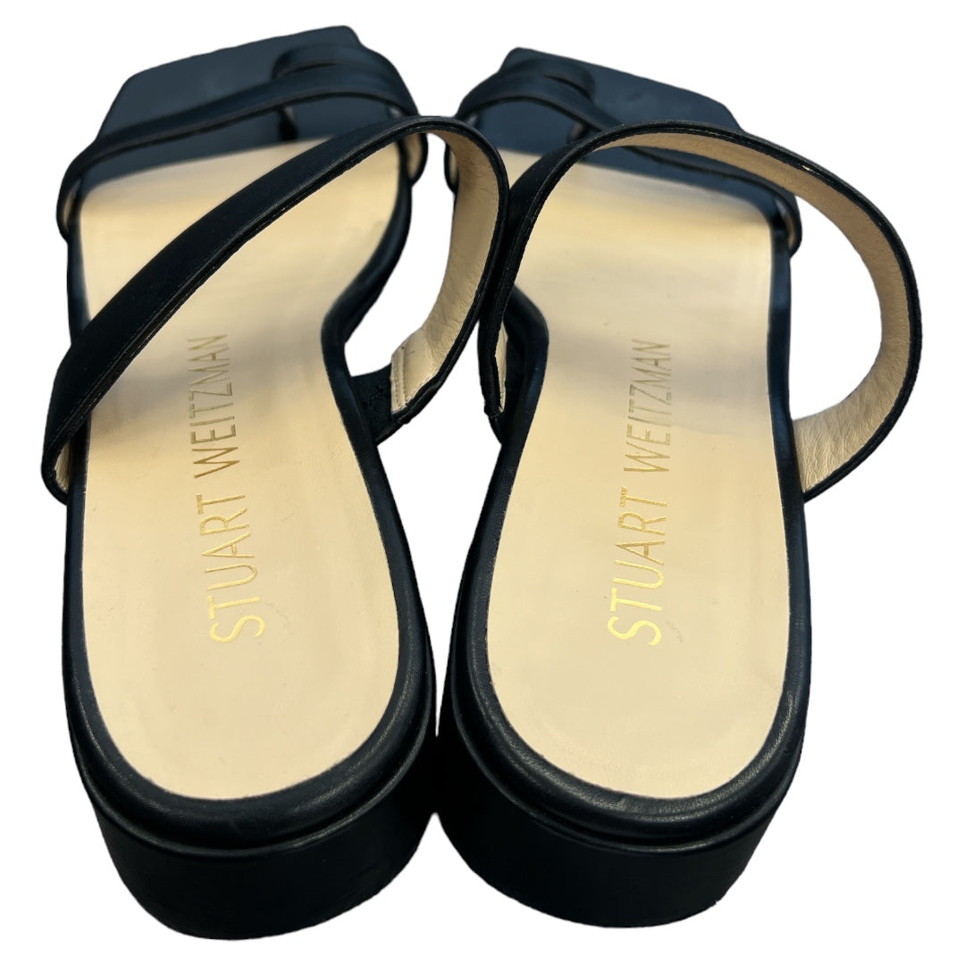Black Sandals Designer Stuart Weitzman, Size 9