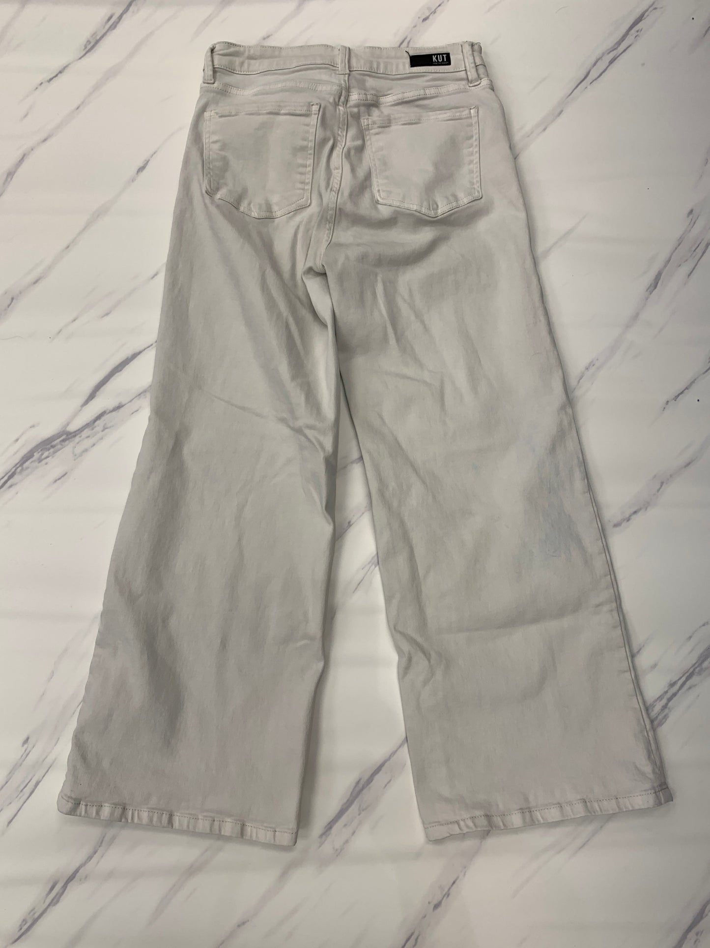 White Jeans Wide Leg Kut, Size 4