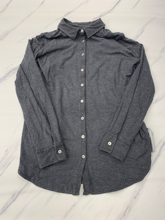 Grey Top Long Sleeve Soft Surroundings, Size M