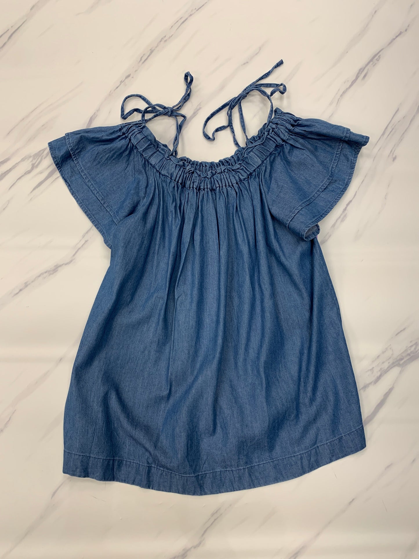 Top Short Sleeve By Loft In Blue, Size: Petite   Xs