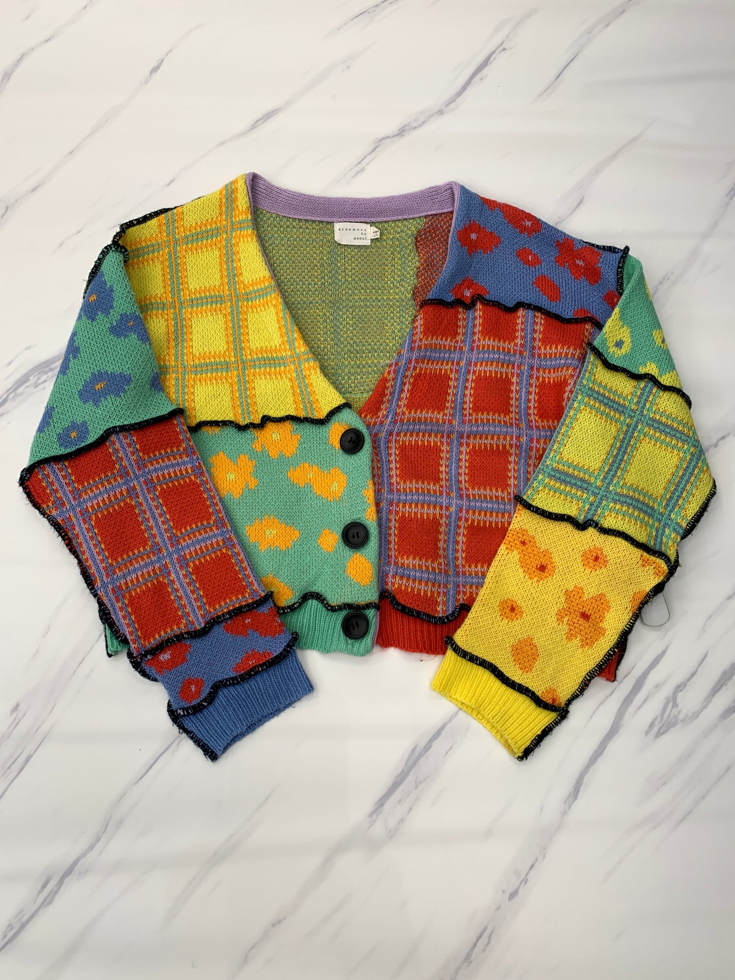 Multi-colored Sweater Cardigan Dreamers, Size S