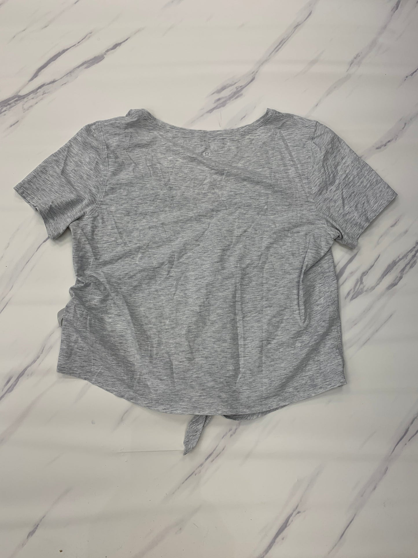 Grey Athletic Top Short Sleeve Lululemon, Size 6