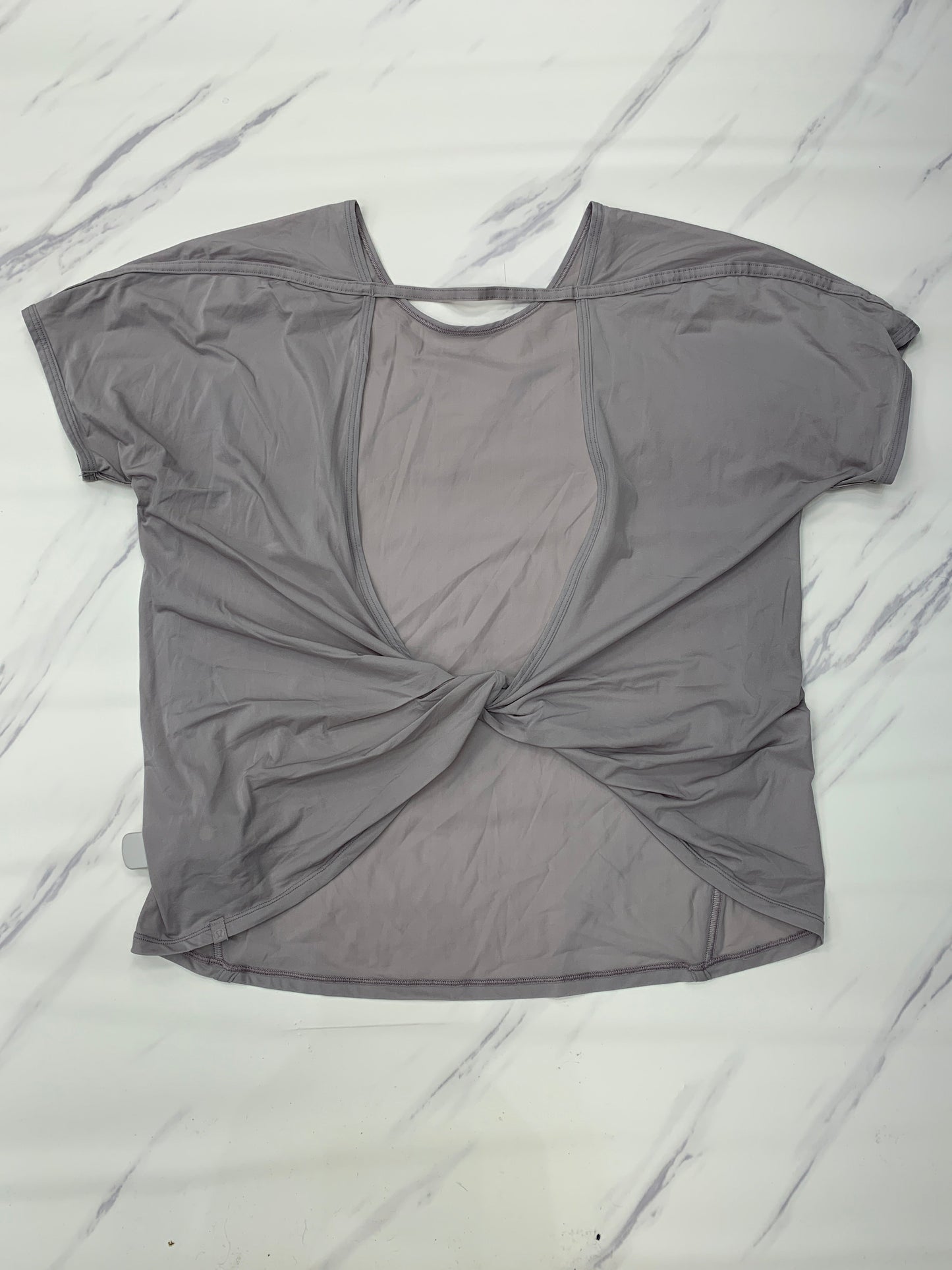 Grey Athletic Top Short Sleeve Lululemon, Size 6