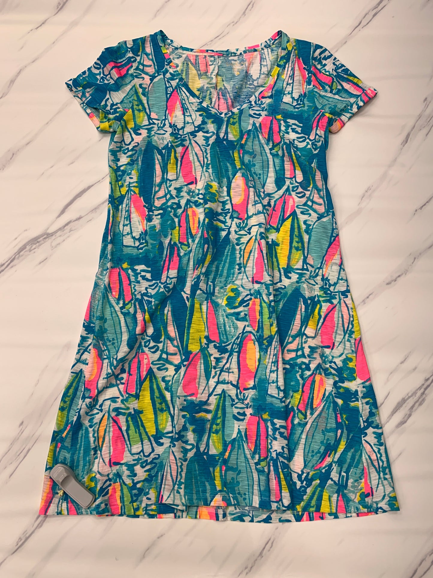Blue Dress Casual Midi Lilly Pulitzer, Size S
