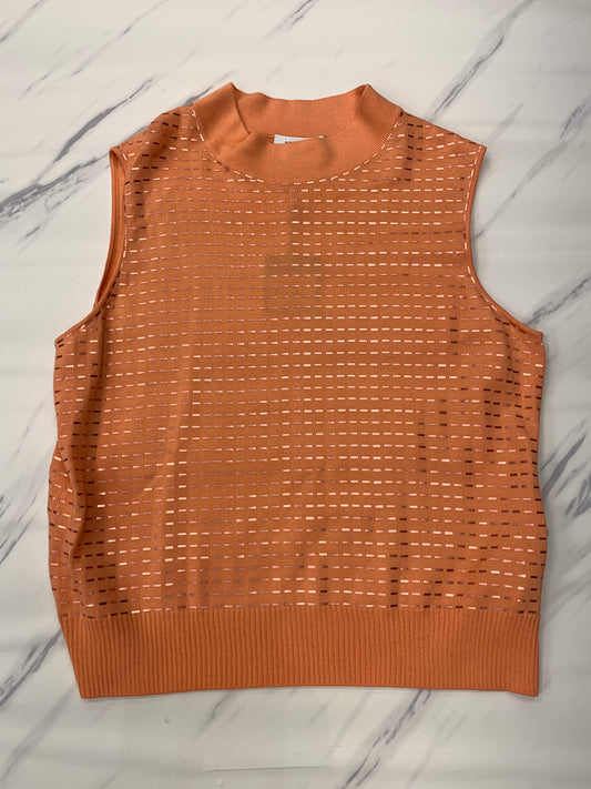 Orange Top Sleeveless St John Collection, Size Xl