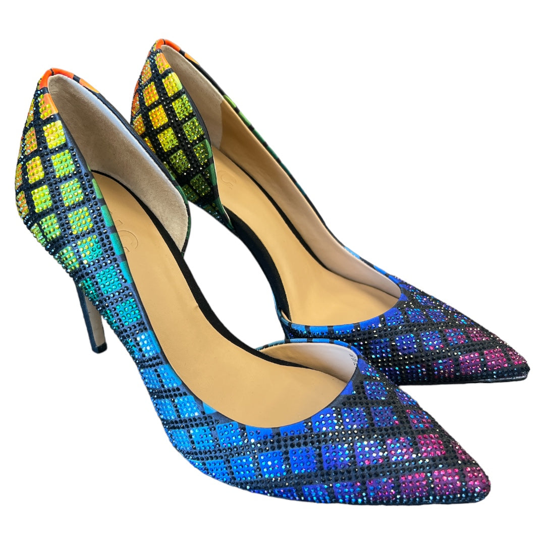 Rainbow Print Shoes Heels Stiletto Inc, Size 7.5