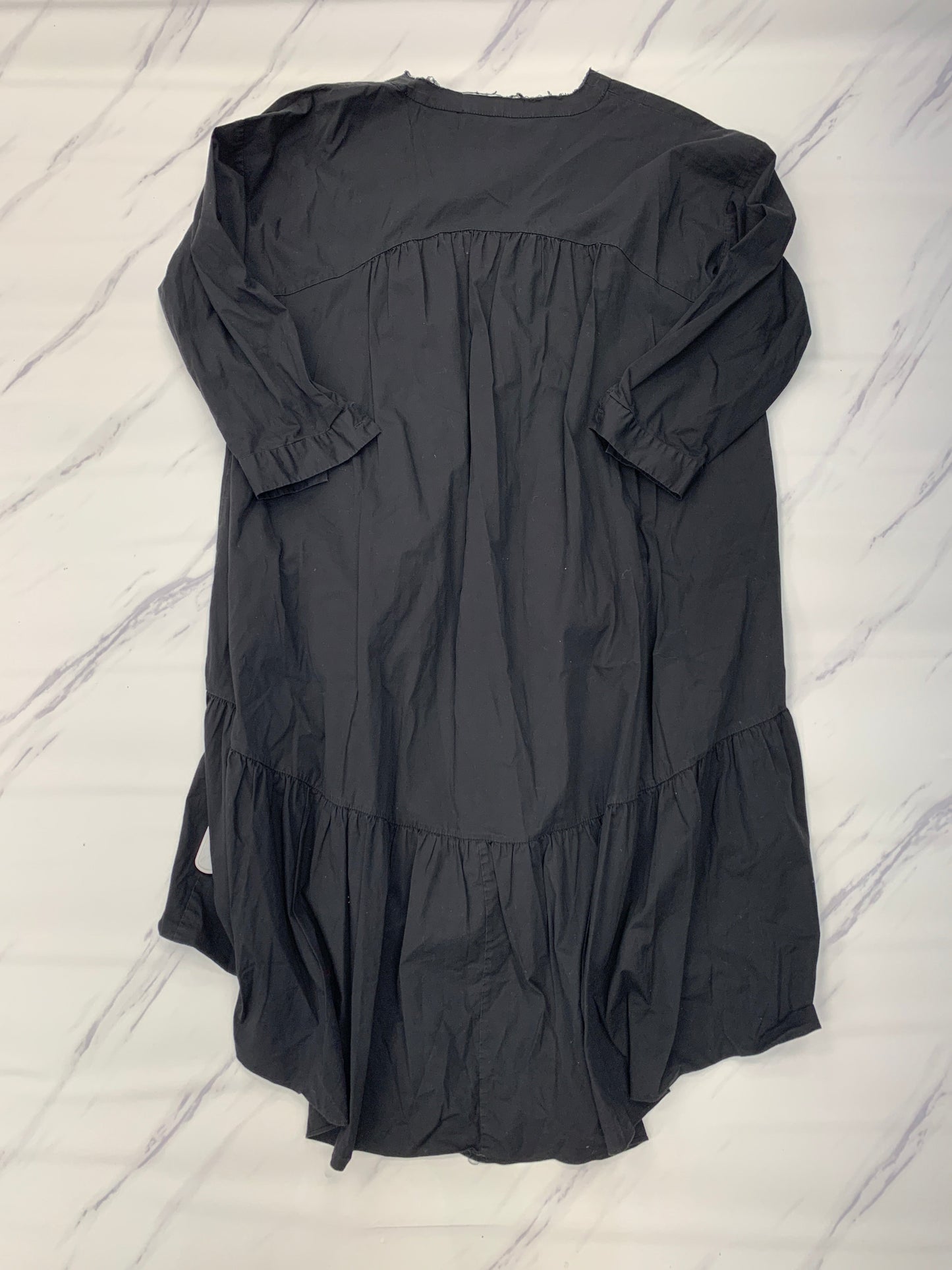 Black Dress Casual Midi Zara, Size Xs