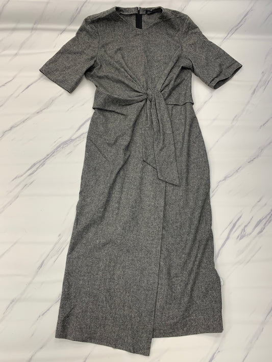 Grey Dress Casual Midi Zara, Size M