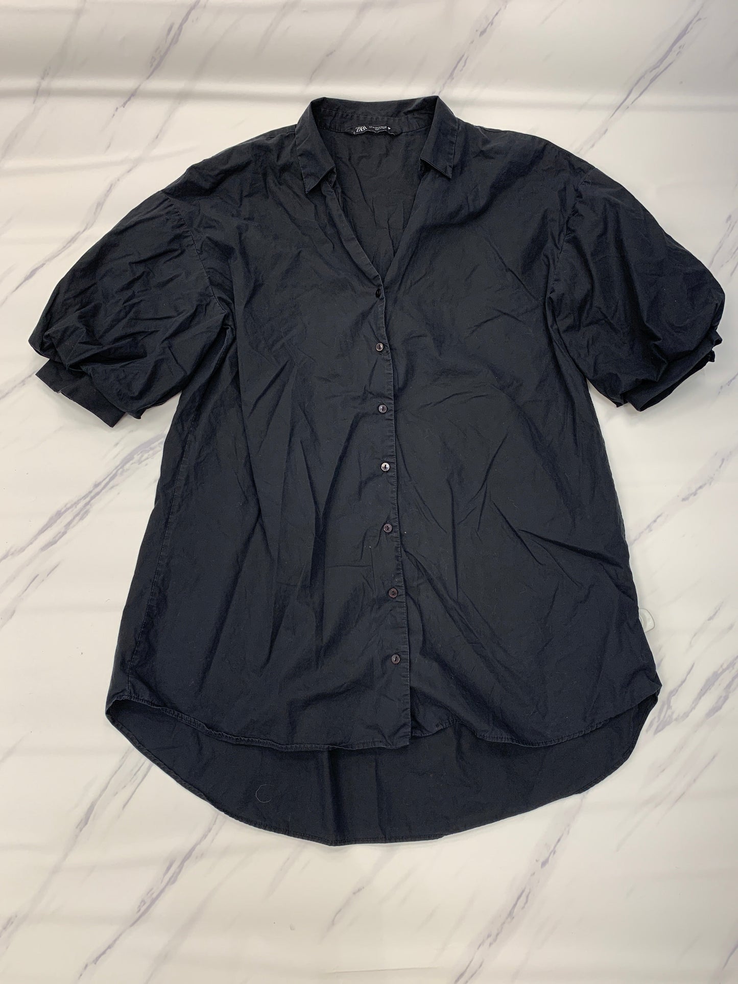 Black Top Long Sleeve Zara, Size M
