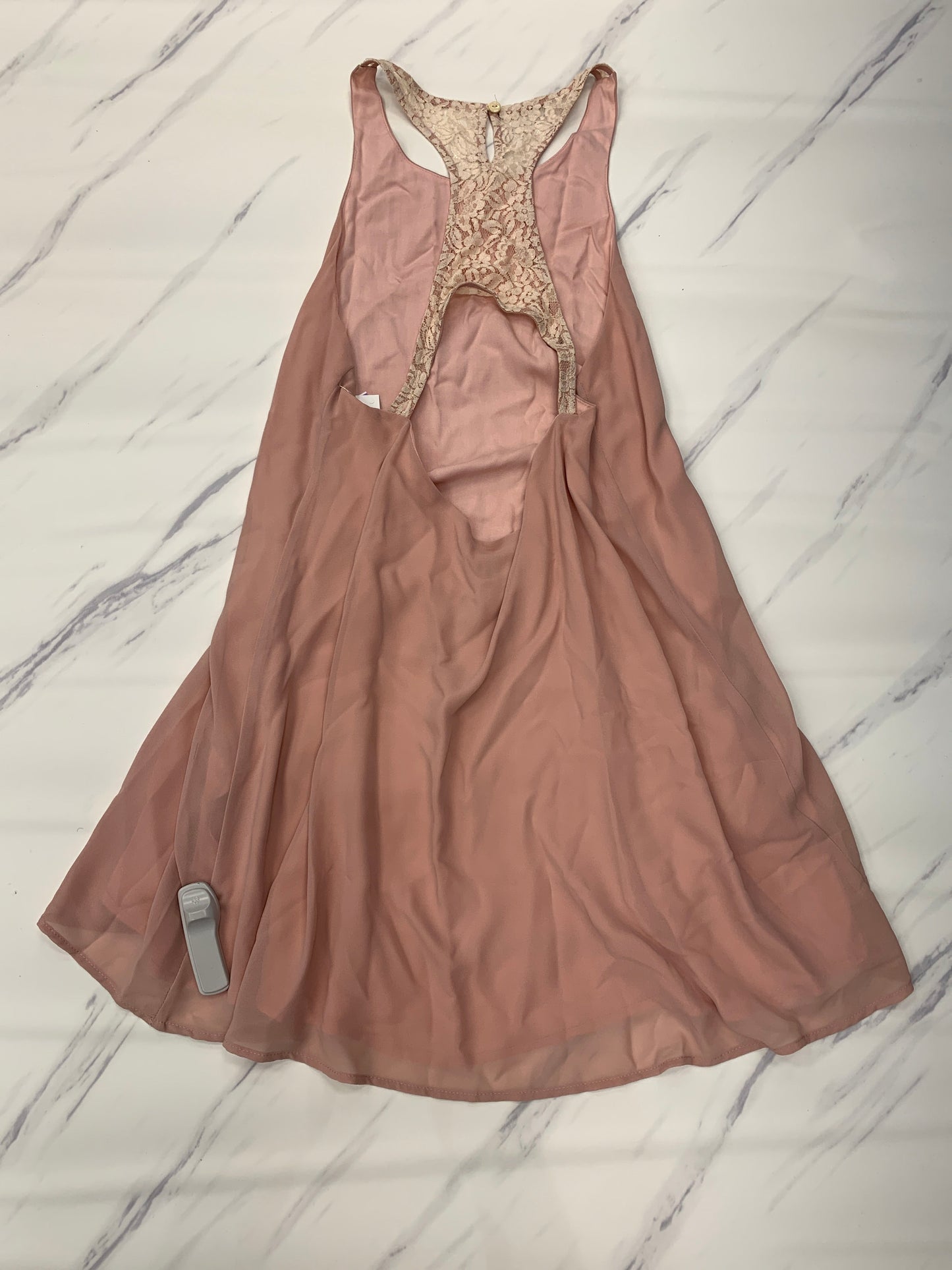 Pink Dress Casual Midi Cmb, Size L