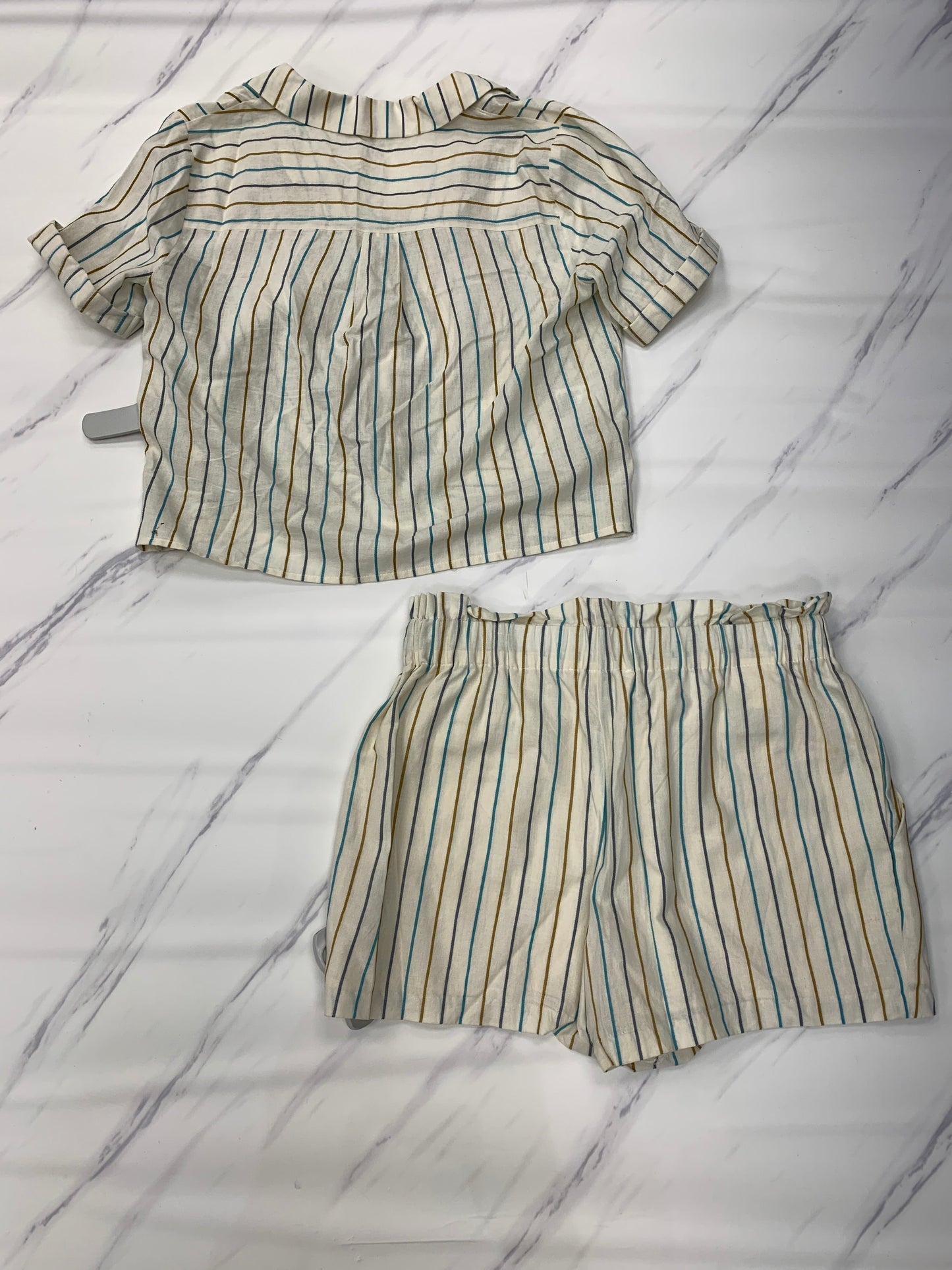 Striped Pattern Shorts Set Bcbgeneration, Size S