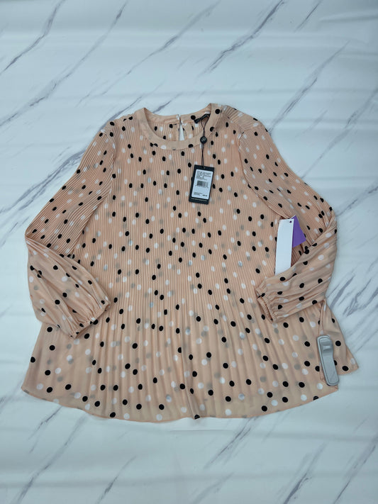 Peach Top Long Sleeve Adrianna Papell, Size M