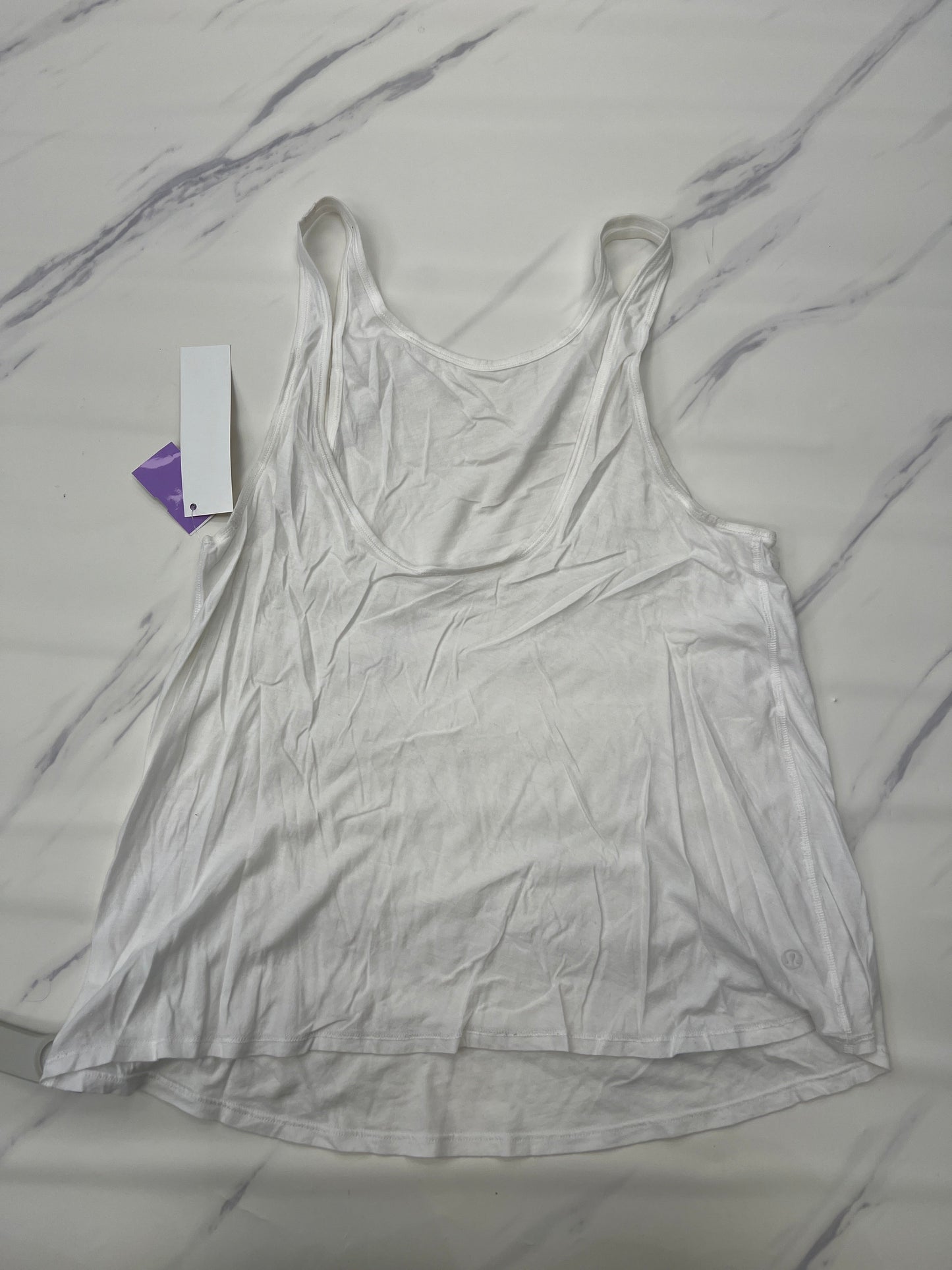 White Athletic Tank Top Lululemon, Size 4