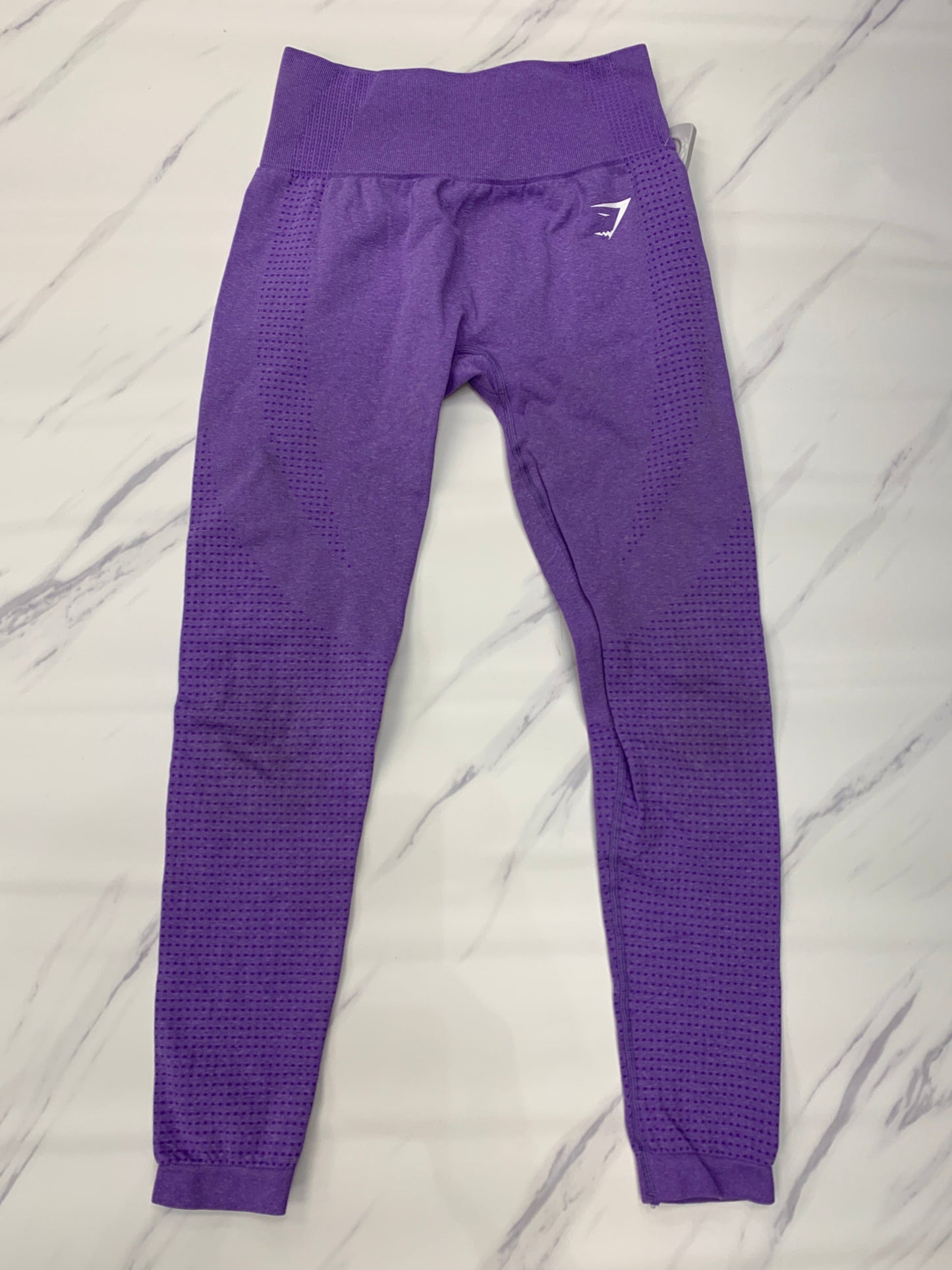 Purple Athletic Leggings Gym Shark, Size 6