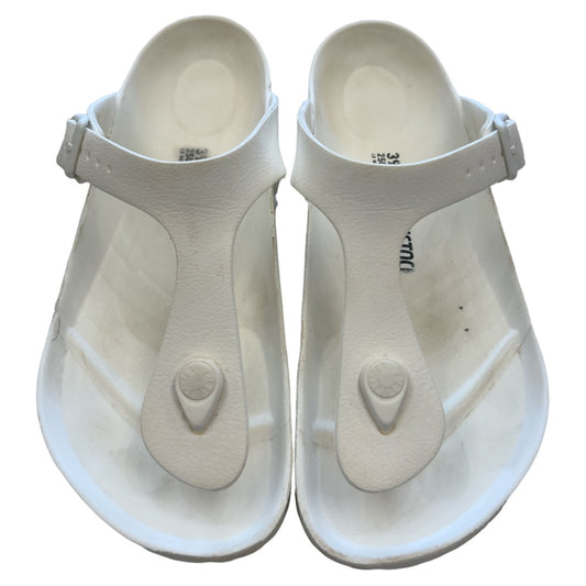 White Sandals Designer Birkenstock, Size 8