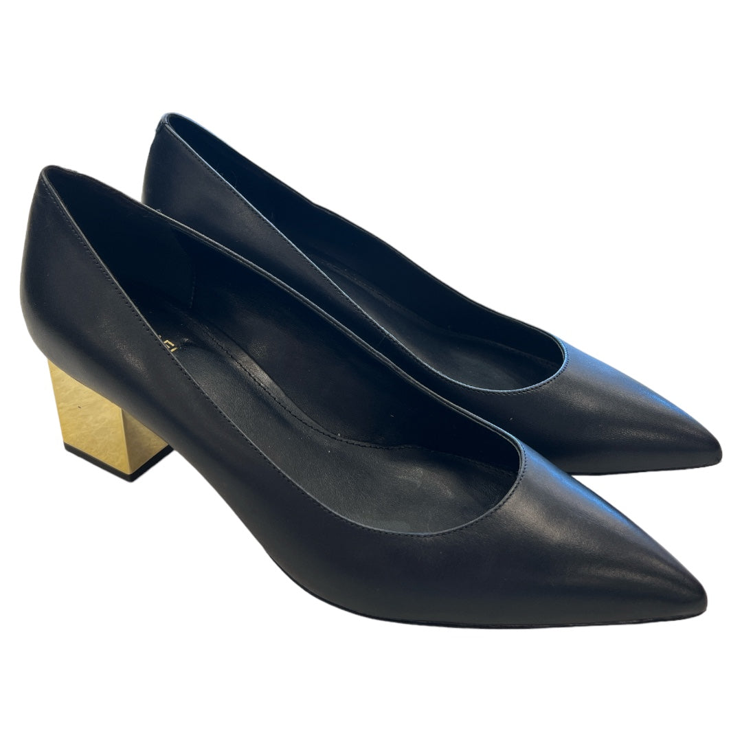 Black Shoes Heels Block Michael By Michael Kors, Size 8.5