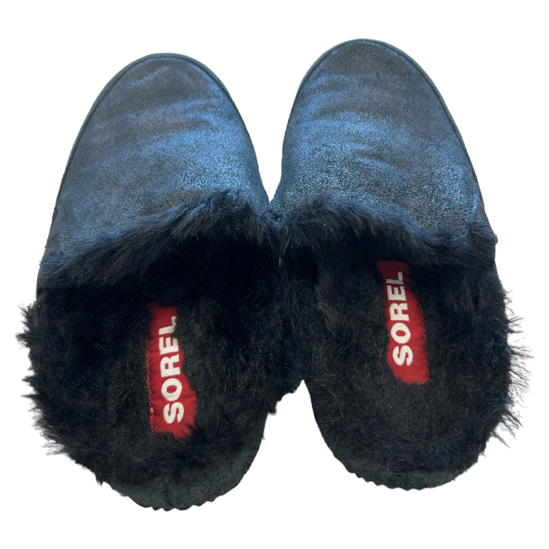 Black Slippers Sorel, Size 9