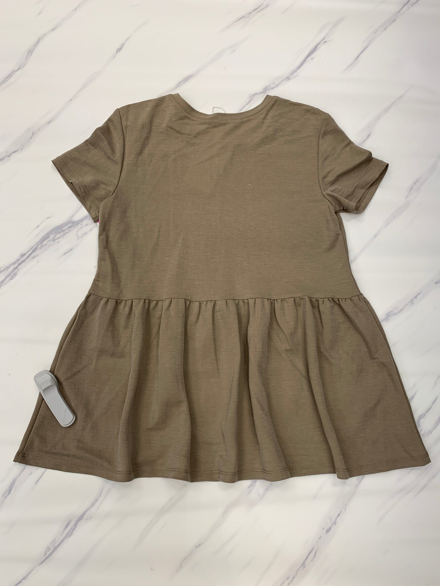 Brown Top Short Sleeve Zara, Size S
