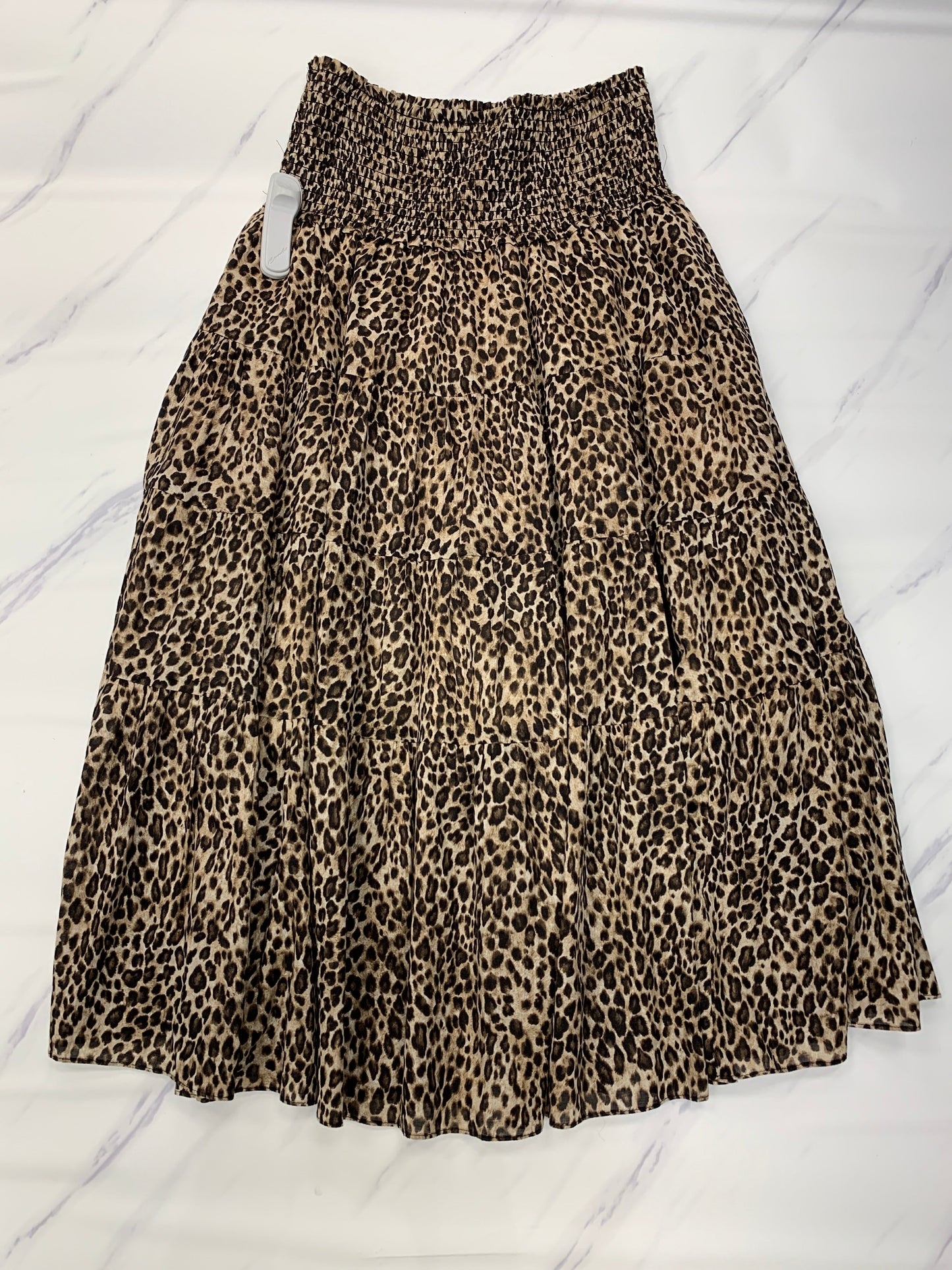 Animal Print Skirt Maxi Lauren By Ralph Lauren, Size Xs