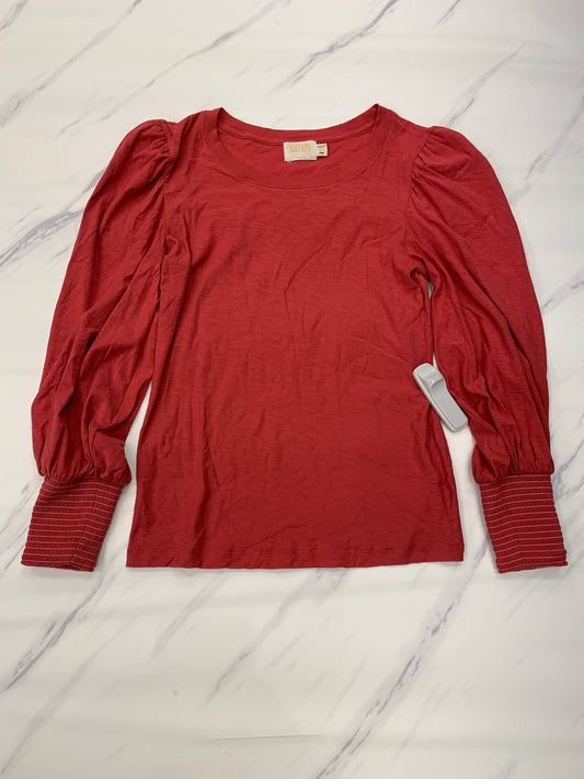 Red Top Long Sleeve Nation, Size Xs