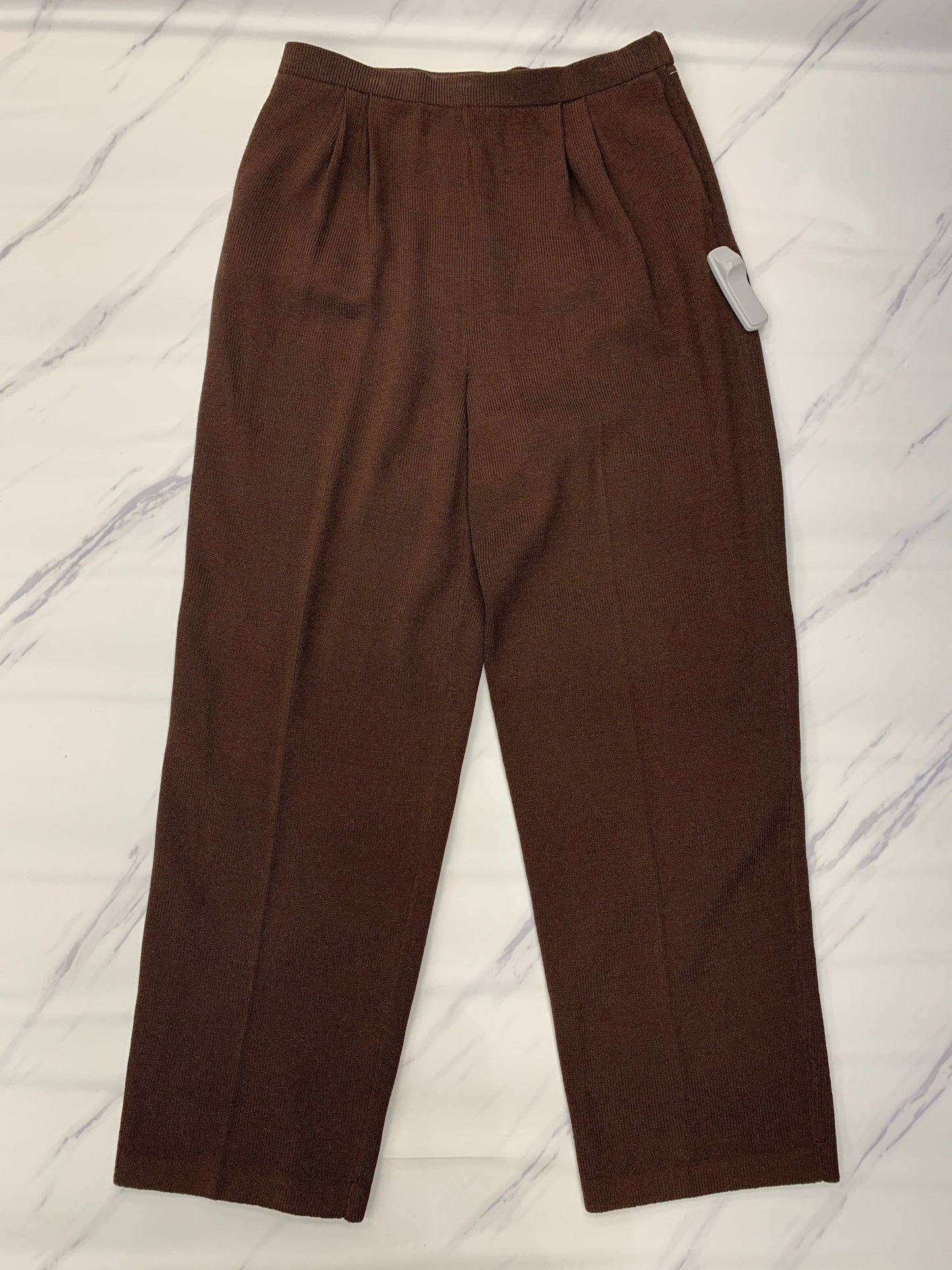 Brown Pants Designer St John Collection, Size 12
