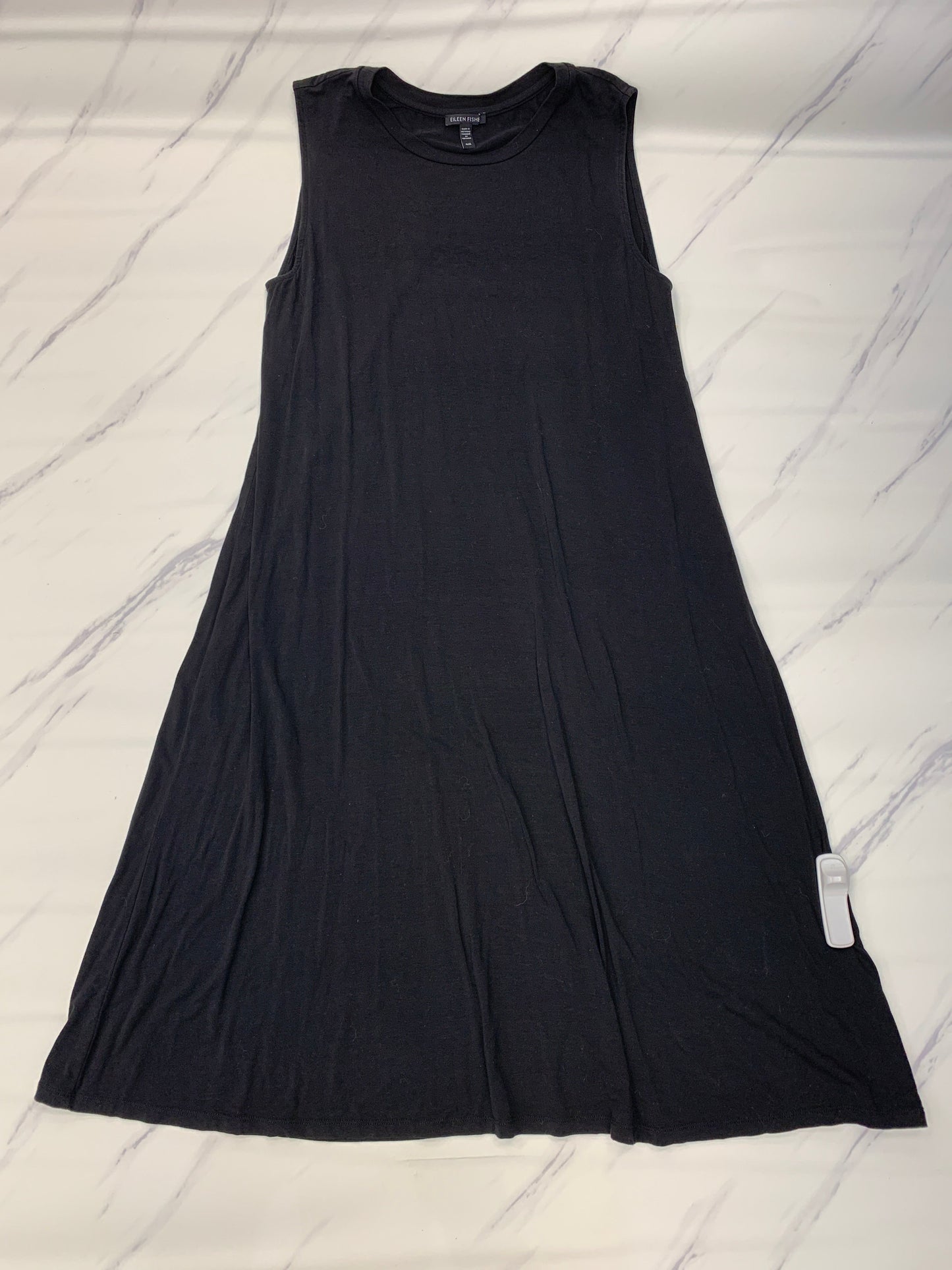 Black Dress Casual Maxi Eileen Fisher, Size M