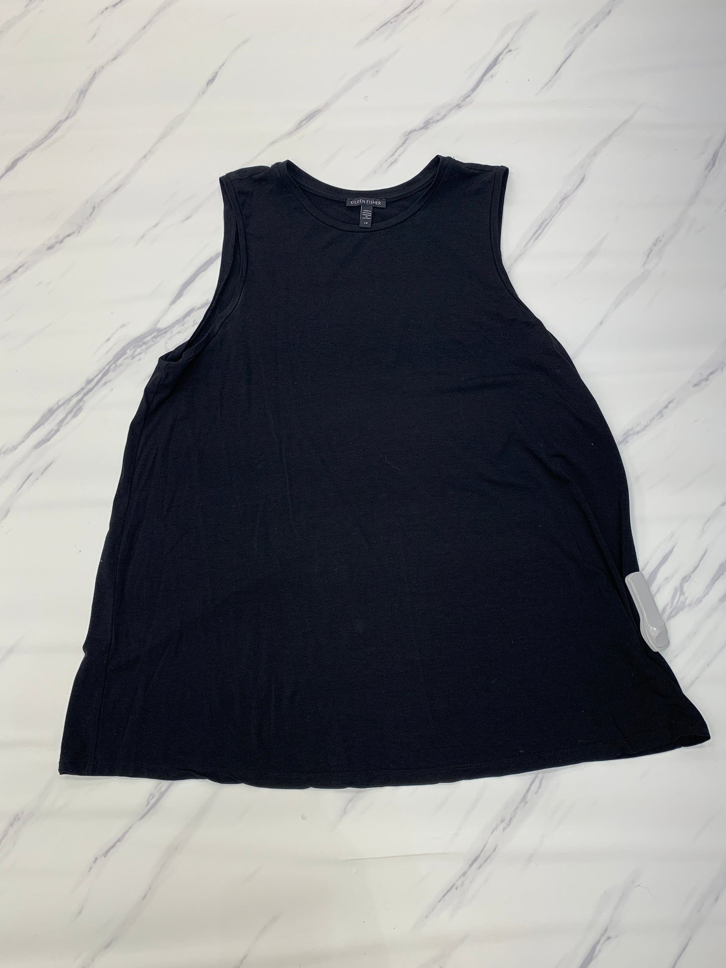 Black Top Sleeveless Eileen Fisher, Size L