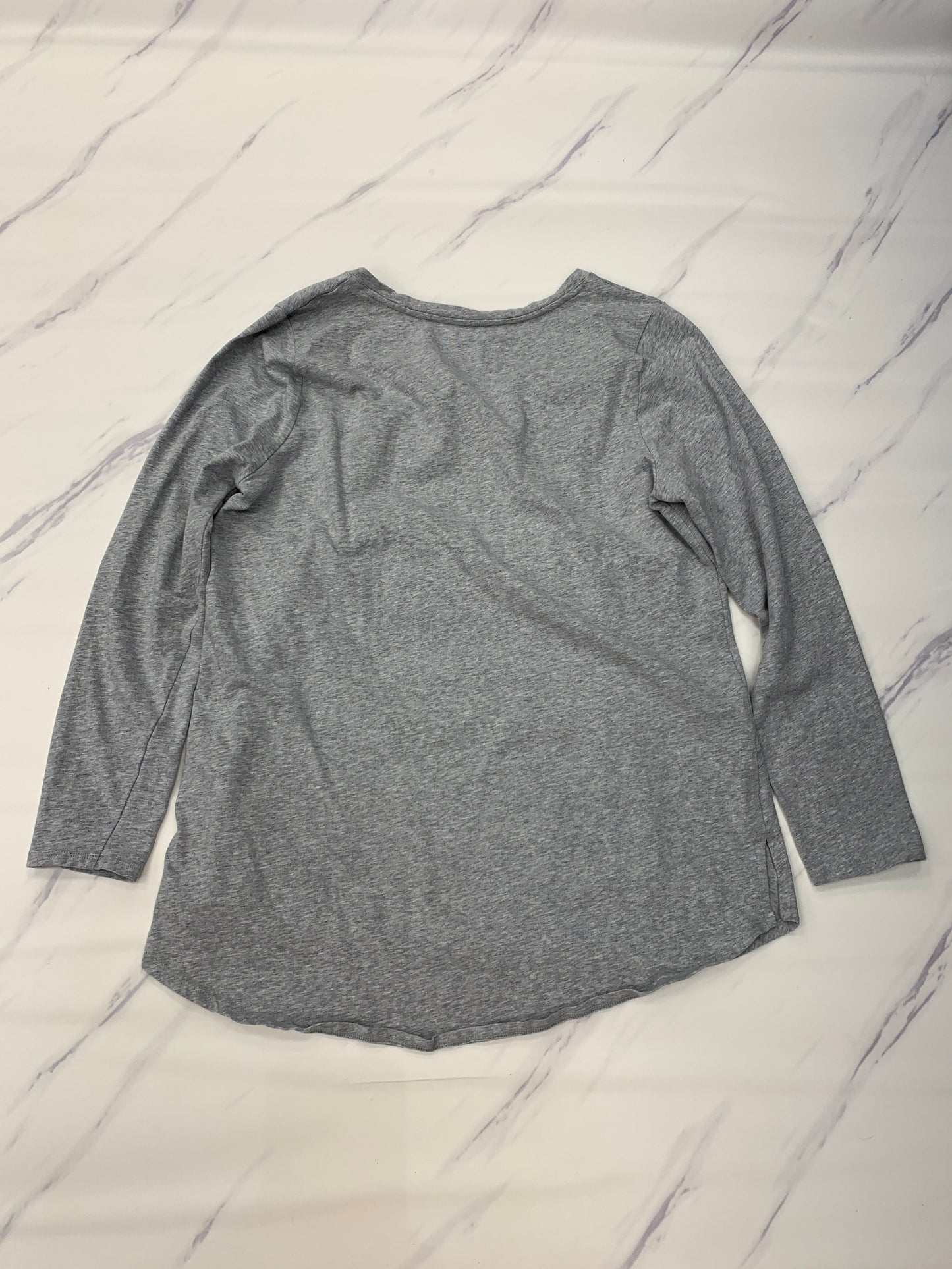 Grey Top Long Sleeve Soft Surroundings, Size L