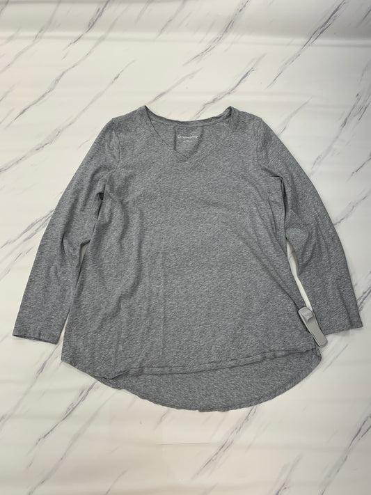 Grey Top Long Sleeve Soft Surroundings, Size L
