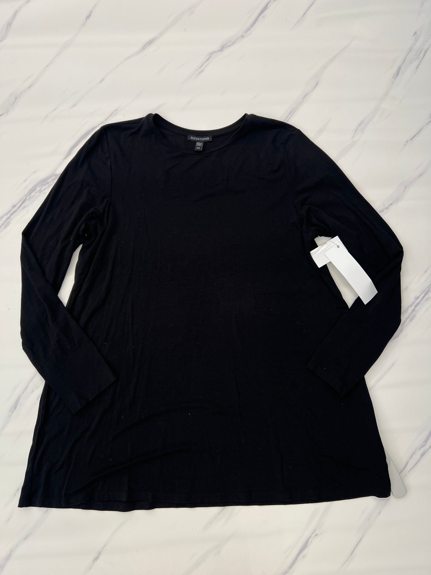 Black Top Long Sleeve Eileen Fisher, Size M