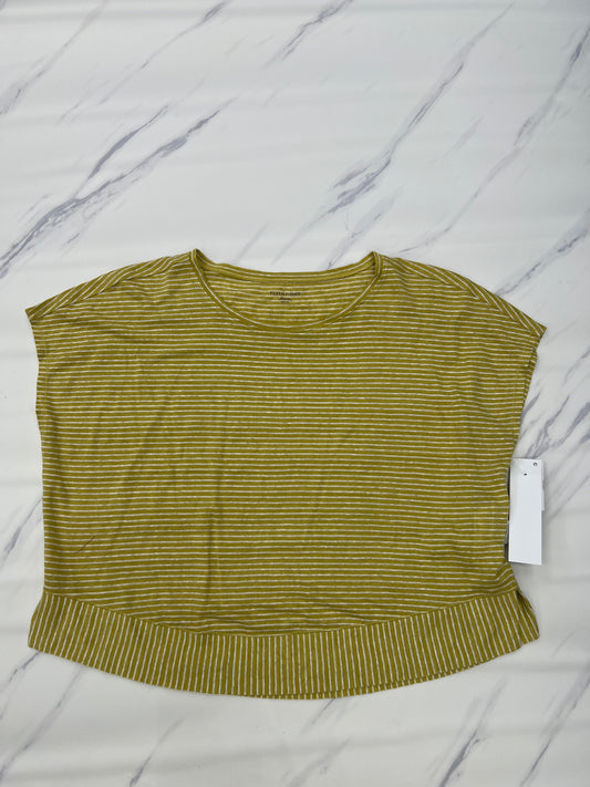 Yellow Top Short Sleeve Eileen Fisher, Size Xs