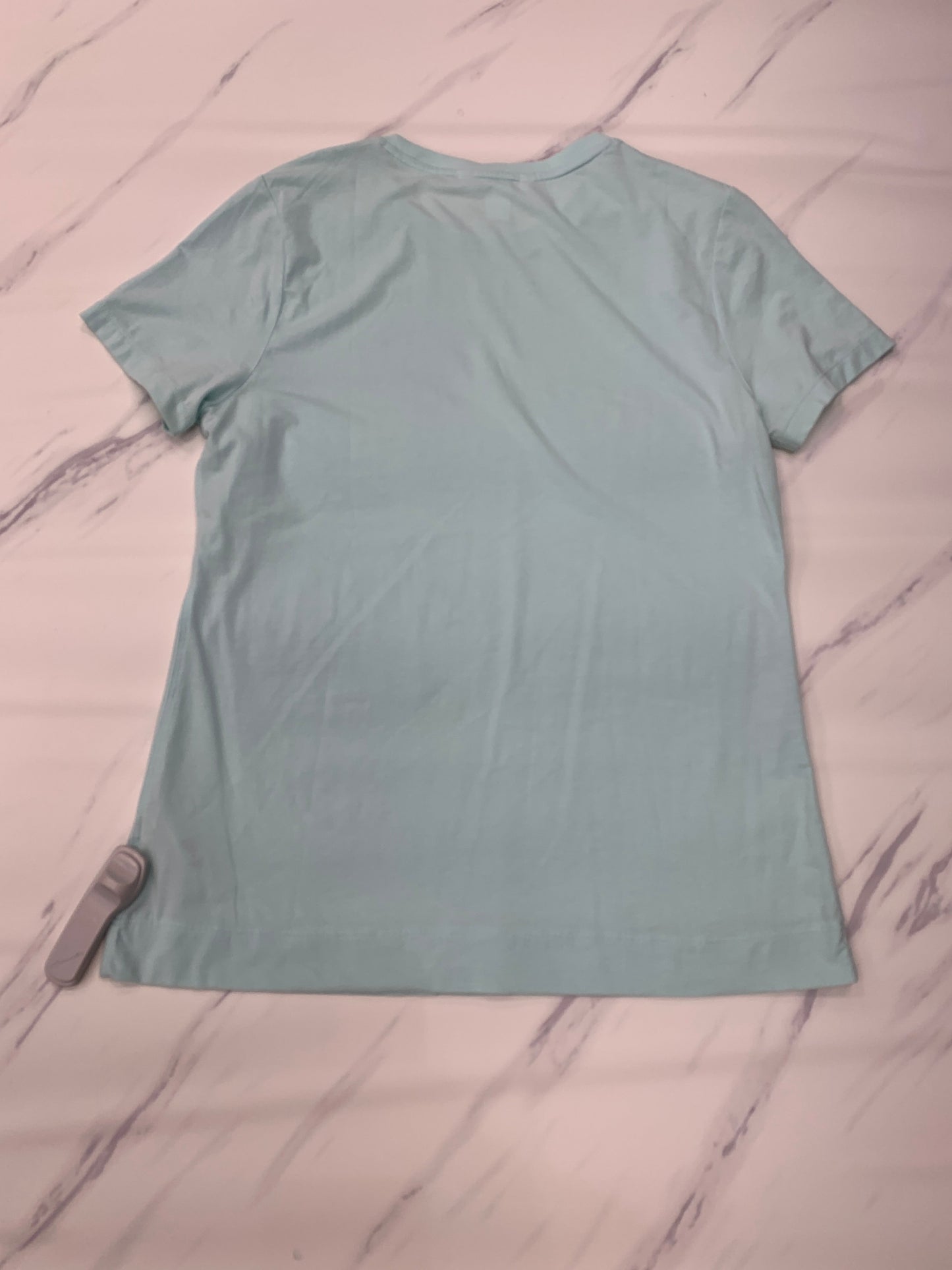 Blue Athletic Top Short Sleeve Athleta, Size M