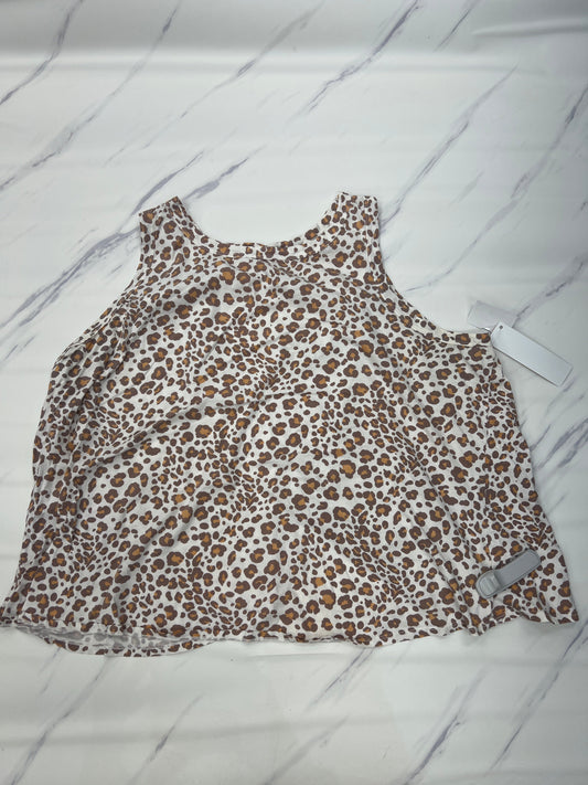 Top Sleeveless Designer By Dolan Left Coast In Animal Print, Size: 3x