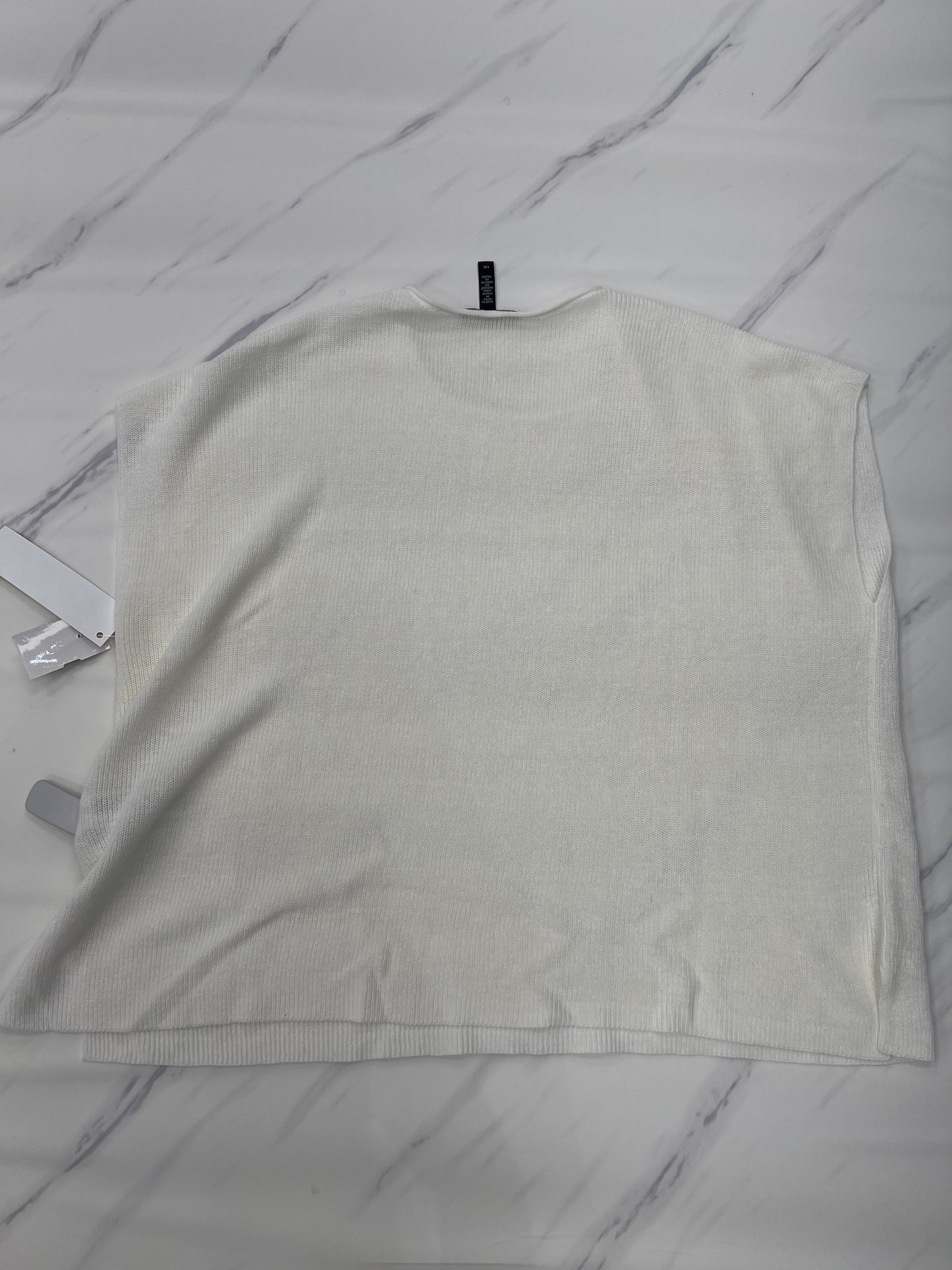 Sweater Short Sleeve By Eileen Fisher In White, Size: L