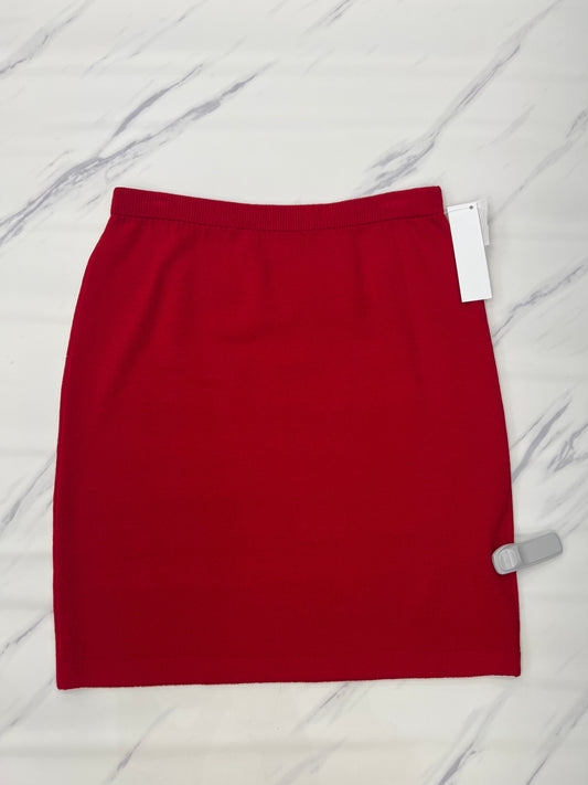 Skirt Designer By St John Collection In Red, Size: 12